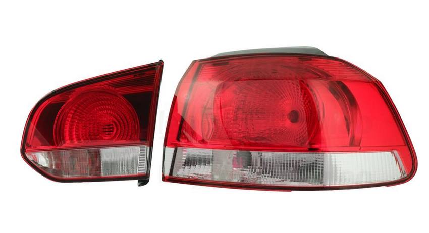 VW Tail Light Assembly - Passenger Side Inner and Outer (LED) 5K0945096G - Valeo 2849428KIT